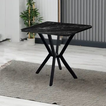 Krylor spisebord 70 cm kvadratisk - Sort - Møbler - Borde - Spisebord og køkkenbord