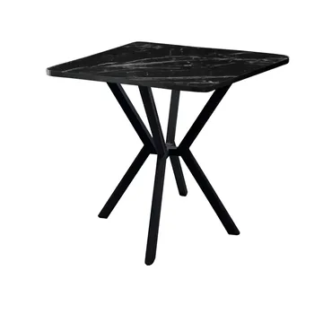 Krylor spisebord 70 cm kvadratisk - Sort - Møbler - Borde - Spisebord og køkkenbord