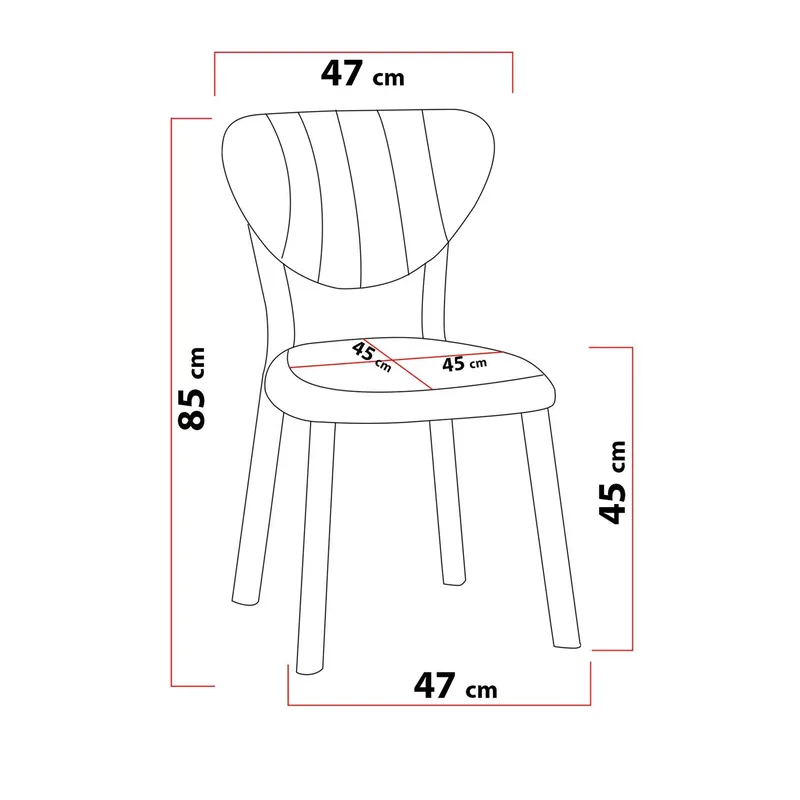 Krylor spisegruppe bord 70 cm + 2 stole - Antracit Sort - Møbler - Borde - Spisebordssæt