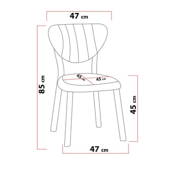 Krylor spisegruppe bord 70 cm + 2 stole - Vinrød Sort - Møbler - Borde - Spisebordssæt
