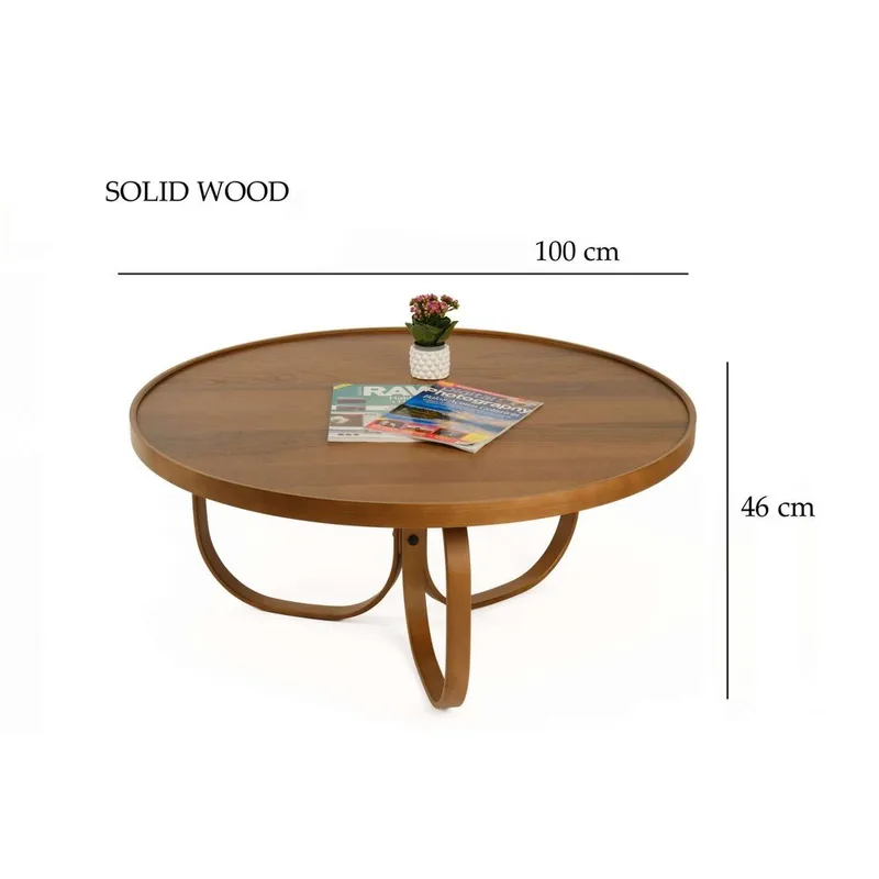 Kunti Sofabord 100 cm - Mørkebrun - Møbler - Borde - Sofabord