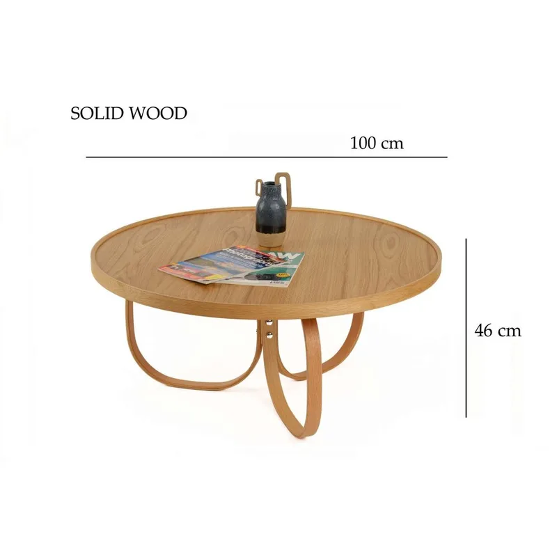 Kunti Sofabord 100 cm - Natur - Møbler - Borde - Sofabord