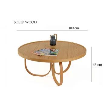 Kunti Sofabord 100 cm - Natur - Møbler - Borde - Sofabord