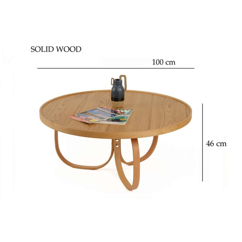Kunti Sofabord 100 cm - Natur - Møbler - Borde - Sofabord