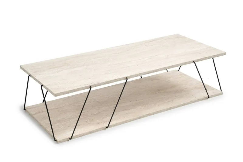 Labranda Sofabord 120 cm - Sort/Marmor - Møbler - Borde - Sofabord