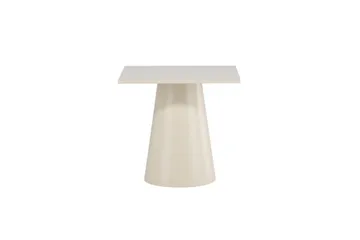 Lanzi Lille Kvadratisk Spisebord 80 cm med Træ- og Egetræsudseende - Beige - Møbler - Borde - Spisebord og køkkenbord