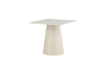 Lanzi Lille Kvadratisk Spisebord 80 cm med Træ- og Egetræsudseende - Beige - Møbler - Borde - Spisebord og køkkenbord