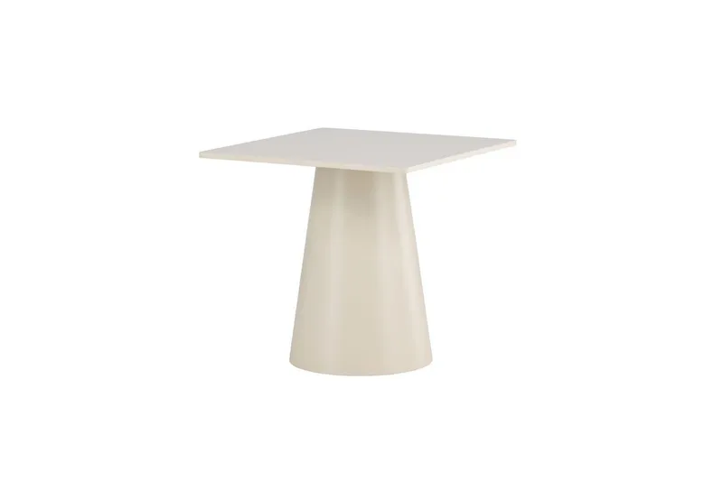 Lanzi Lille Kvadratisk Spisebord 80 cm med Træ- og Egetræsudseende, Beige