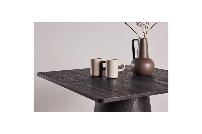 Lanzi Lille Kvadratisk Spisebord 80 cm med Træ- og Egeudseende - Brun - Møbler - Borde - Spisebord og køkkenbord
