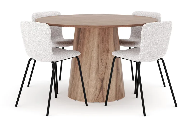 Lanzo Spisebord 120 cm med 4 Katy Spisestole, undefined