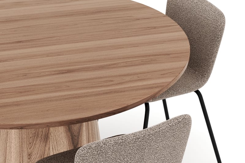 Lanzo Spisebord 120 cm med 4 Katy Spisestole - Møbler - Borde - Spisebordssæt