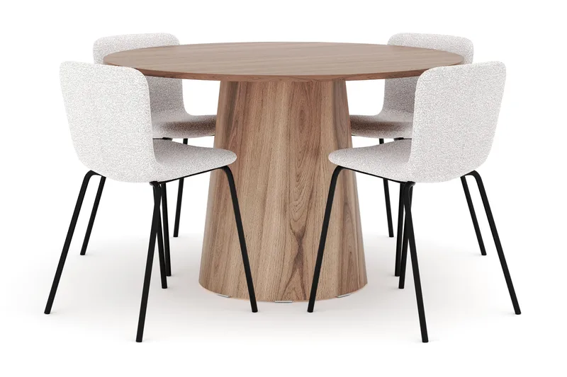 Lanzo Spisebord 120 cm med 4 Katy Spisestole, undefined