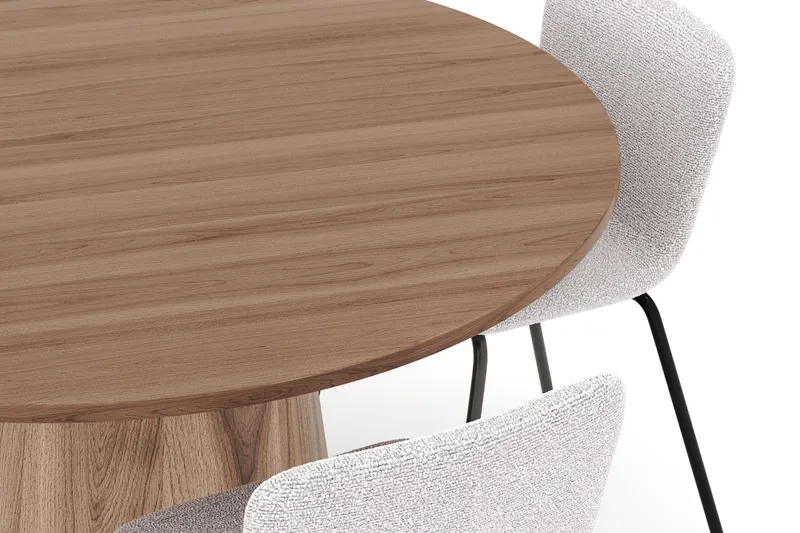 Lanzo Spisebord 120 cm med 4 Katy Spisestole - Møbler - Borde - Spisebordssæt