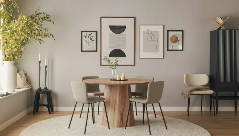 Lanzo Spisebord 120 cm med 4 Katy Spisestole - Møbler - Borde - Spisebordssæt