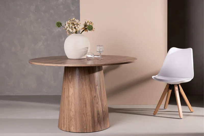 Lanzo Spisebord 120 cm Rundt - Natur - Møbler - Borde - Spisebord og køkkenbord