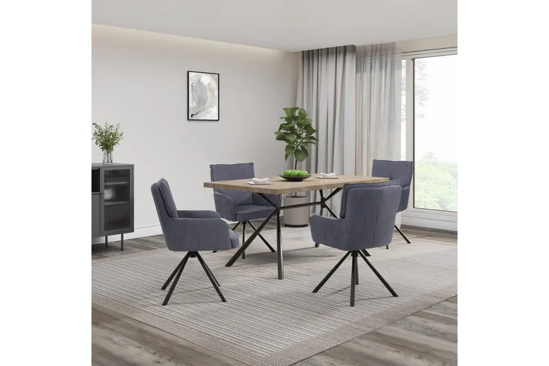 Larchant Matbord Rektangulær 160x90 cm - Brun - Møbler - Borde - Spisebord og køkkenbord