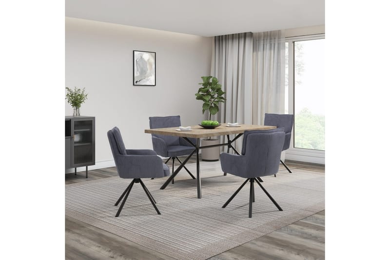 Larchant Matbord Rektangulær 160x90 cm - Brun - Møbler - Borde - Spisebord og køkkenbord