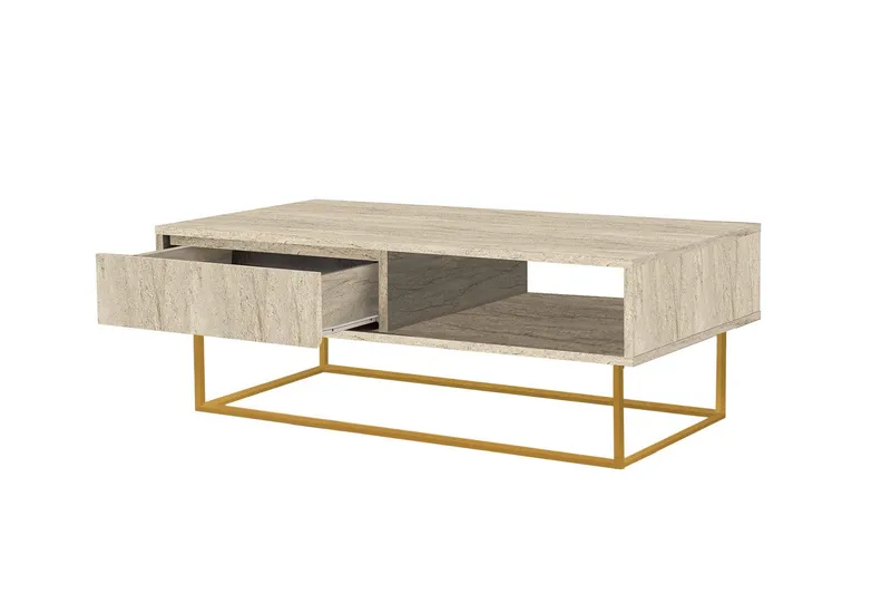 Laxus Sofabord 120 cm - Beige - Møbler - Borde - Sofabord