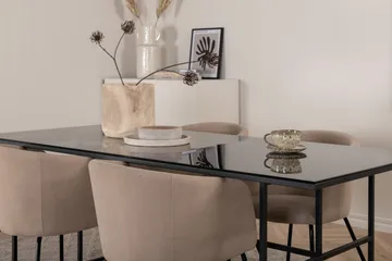 Leif spisebord med 4 stk. Berit spisebordsstole - Møbler - Borde - Spisebordssæt
