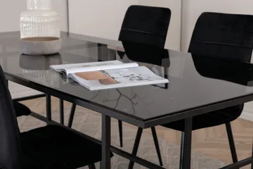Leif spisebord med 4 stk. Windu luksusspisebordsstole - Møbler - Borde - Spisebordssæt