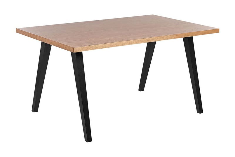Lenister Spisebord 90x150 cm, Lysebrun/Sort