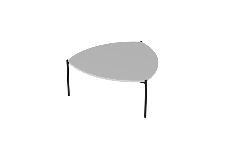 Lenny Sofabord 90 cm, Hvid