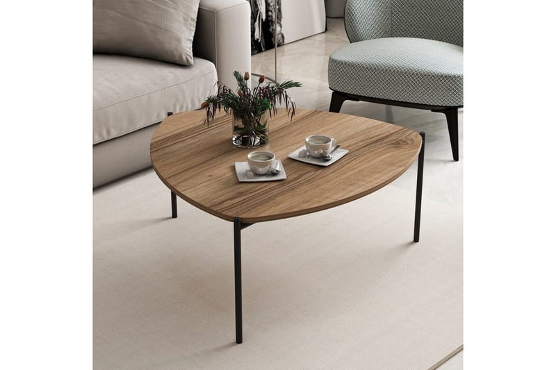 Lenny Sofabord 90 cm - Valnød - Møbler - Borde - Sofabord