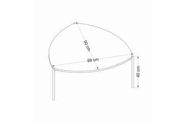 Lenny Sofabord 90 cm - Valnød - Møbler - Borde - Sofabord