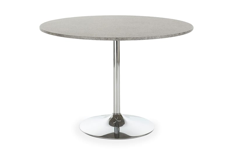 Levente spisebord 110 cm rundt - Grå/Krom - Spisebord og køkkenbord