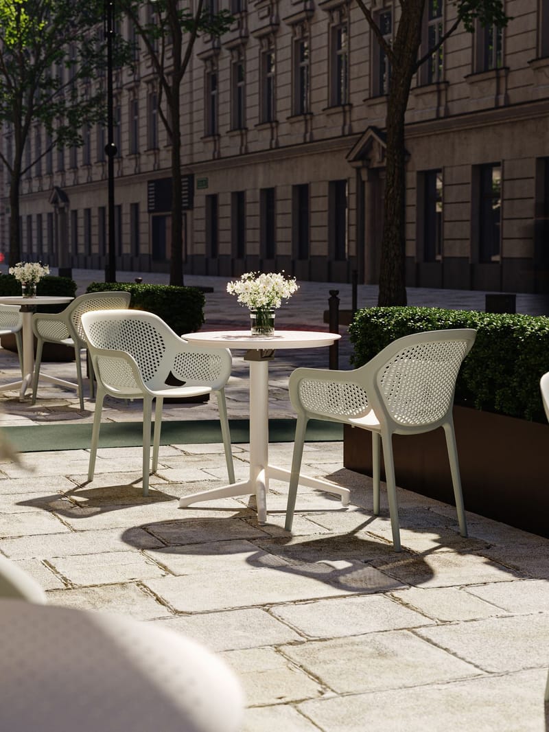 Livora Klapbord 60 cm - Elfenbenshvid - Møbler - Borde - Semmenfoldeligt bord