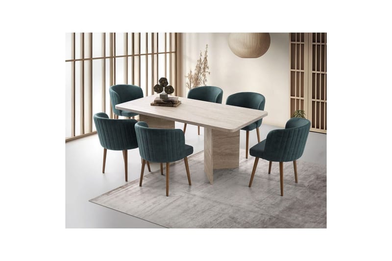 Loftia Spisebord 180 cm Rektangulær - Travertin - Møbler - Borde - Spisebord og køkkenbord