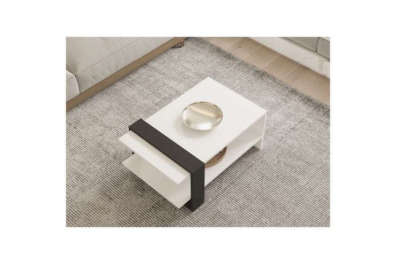 Lorva Sofabord 80 cm - Antracit/Hvid - Møbler - Borde - Sofabord