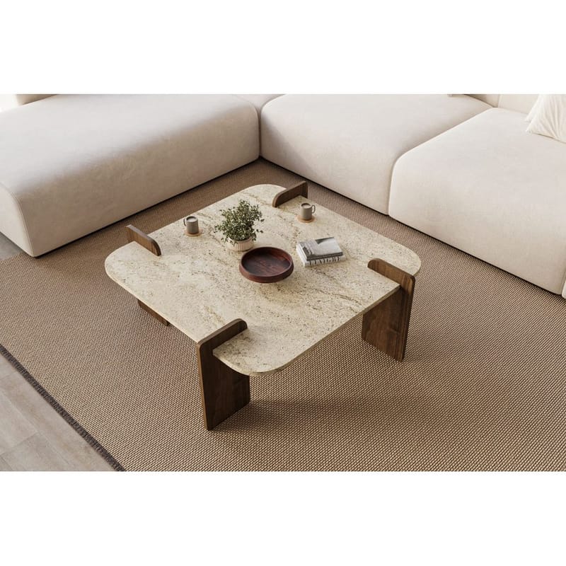 Lorvenor Sofabord 90 cm - Mørkebrun - Møbler - Borde - Sofabord