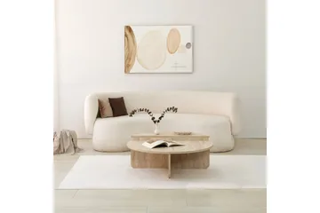 Louvrall Sofabord 90 cm - Beige - Møbler - Borde - Sofabord