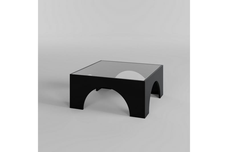 Lowan Sofabord 80 cm, Sort