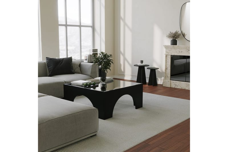 Lowan Sofabord 80 cm - Sort - Møbler - Borde - Sofabord