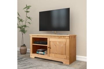 Lowboard Fritstående Tv-bord 94 cm med Opbevaring i Fyrretræ - Honningbrun - Møbler - TV borde & mediemøbler - TV-borde