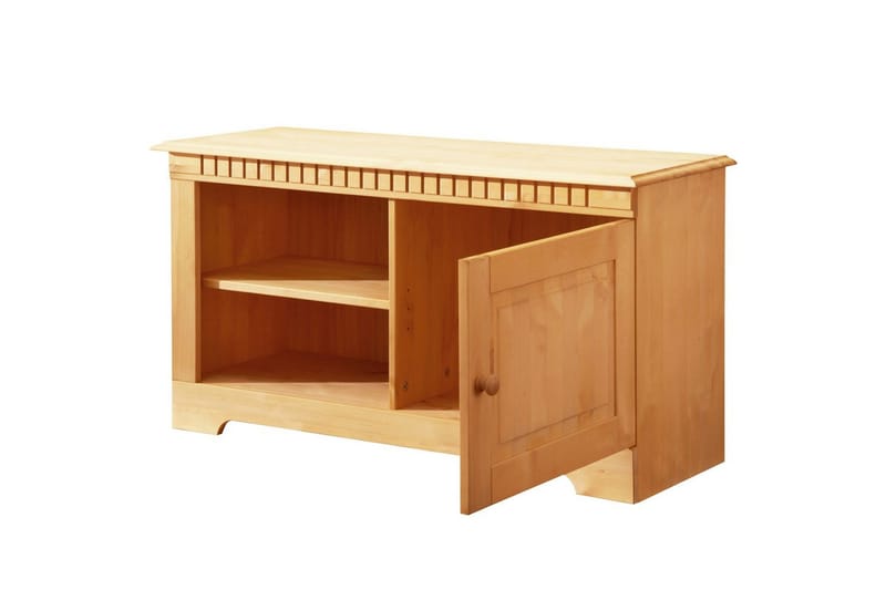 Lowboard Fritstående Tv-bord 94 cm med Opbevaring i Fyrretræ - Honningbrun - Møbler - TV borde & mediemøbler - TV-borde
