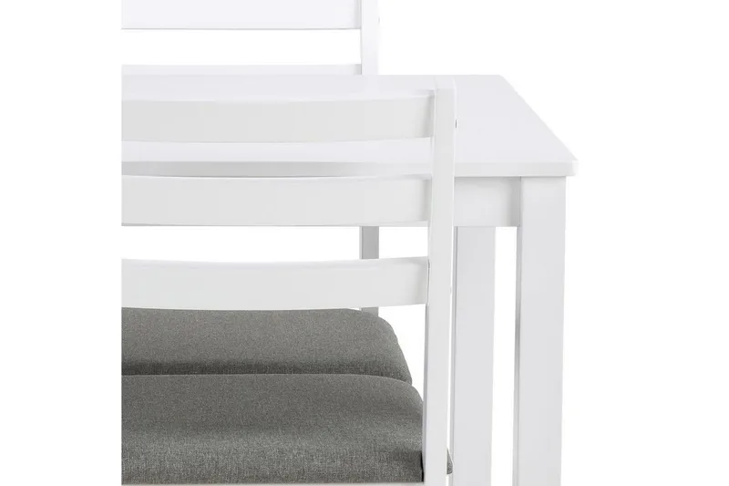 Lumino Spisegruppe 110 Cm + 4 Spisestuestole - Hvid - Møbler - Borde - Spisebordssæt