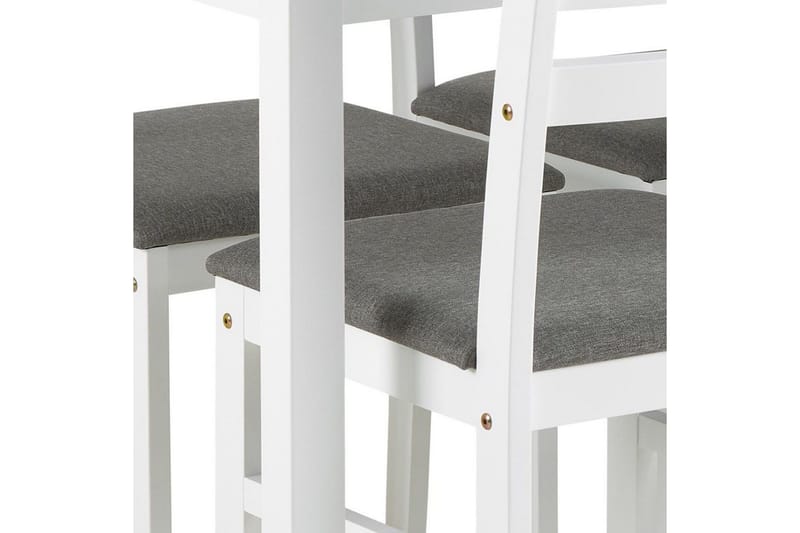 Lumino Spisegruppe 110 Cm + 4 Spisestuestole - Hvid - Møbler - Borde - Spisebordssæt