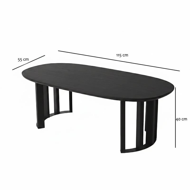 Lumor Sofabord 120x40x60 cm - Valnød - Møbler - Borde - Sofabord