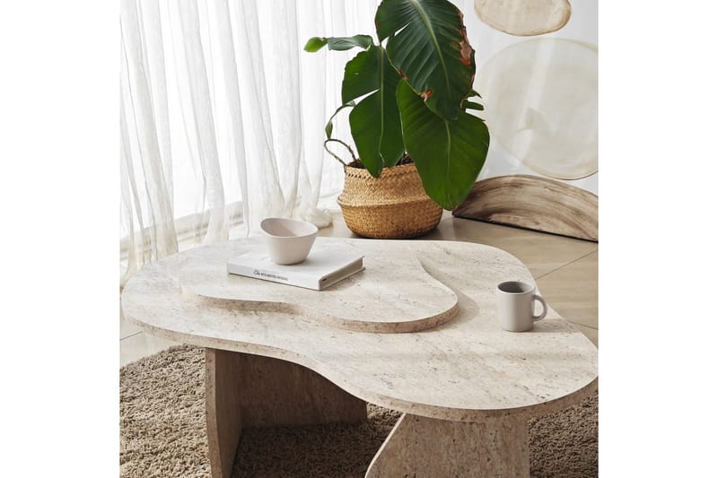 Lunor Sofabord 105 cm - Beige - Møbler - Borde - Sofabord