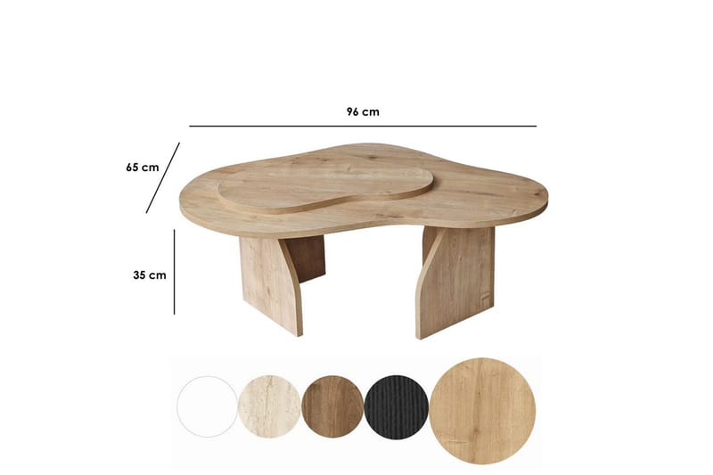Lunor Sofabord 105 cm - Brun - Møbler - Borde - Sofabord