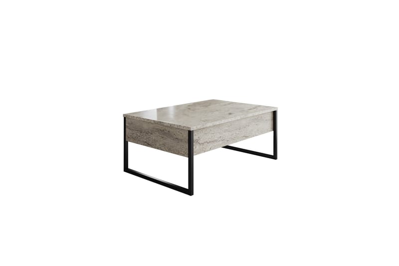 Luxe Sofabord 90 cm - Beige/Sort - Møbler - Borde - Sofabord