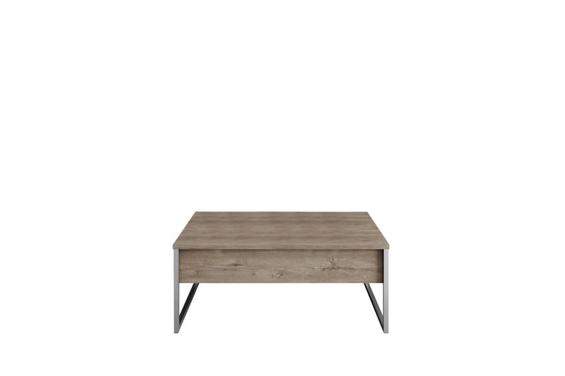 Luxe Sofabord 90 cm - Valnød/Sølv - Møbler - Borde - Sofabord