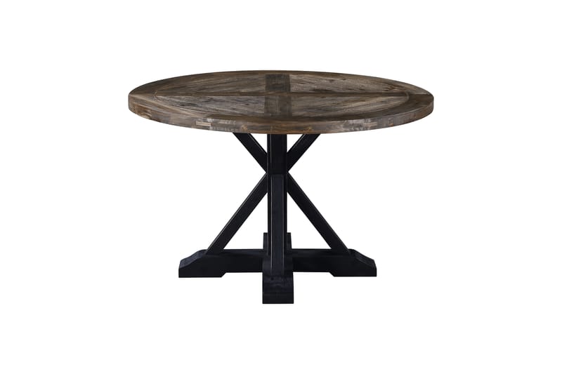 Lyon Spisebord 120 cm Rund - Natur/Sort - Møbler - Borde - Spisebord og køkkenbord