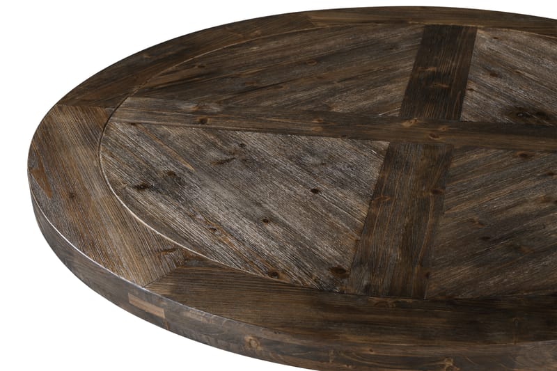 Lyon Spisebord 120 cm Rund - Natur/Sort - Møbler - Borde - Spisebord og køkkenbord