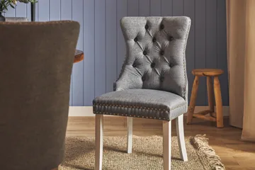 Lyon Spisebordssæt 120 cm Rundt inkl. 4 Bergviken Stole - Brun - Møbler - Borde - Spisebordssæt