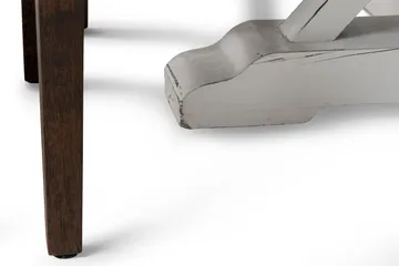 Lyon Spisebordssæt 150 cm Rundt med 6 Tuva Lænestole - Vintage Elm/Hvid/Brun PU - Møbler - Borde - Spisebordssæt