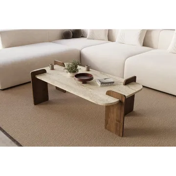 Lyren Sofabord 120 cm - Brun/Mørkebrun - Møbler - Borde - Sofabord